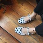 Dotted Mary Jane Flats