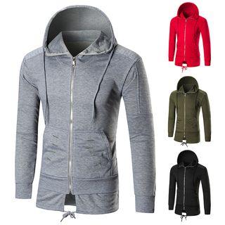Ripped Zip Hoodie