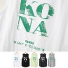 Kona Letter-printed Tank Top