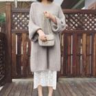 Set: Chunky Sweater + Midi Lace Dress