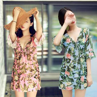Floral Bikini With Tunic