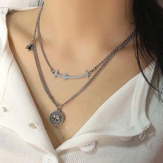 Coin Necklace Silver - One Size