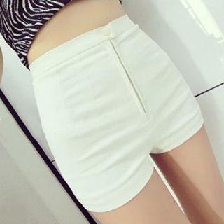 Slim Fit High Waist Shorts