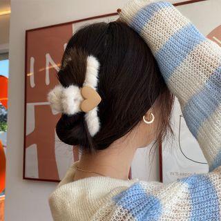 Heart Chenille Hair Clamp