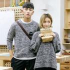 Couple Matching Applique Sweater