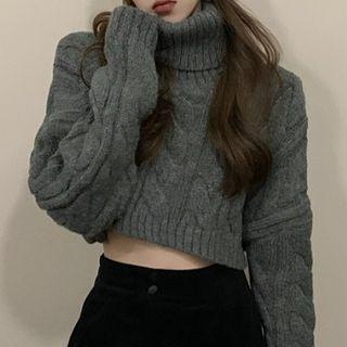 Turtleneck Sweater / Harem Pants
