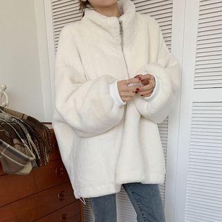 Half-zip Plain Fleece Top