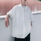 Pocket-front Plain Elbow-sleeve Shirt
