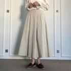 Flared Long A-line Skirt