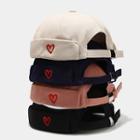 Heart Embroidered Brimless Hat