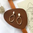 Twisted Hoop Alloy Dangle Earring 1 Pair - Earrings - Gold - One Size