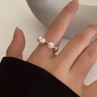 Freshwater Pearl Ring Silver - One Size
