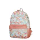 Floral Print Lace-trim Backpack As Shown In Figure - One Size