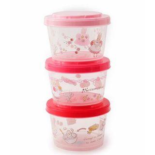 Marron Cream Mini Container Set (3 Pieces) One Size