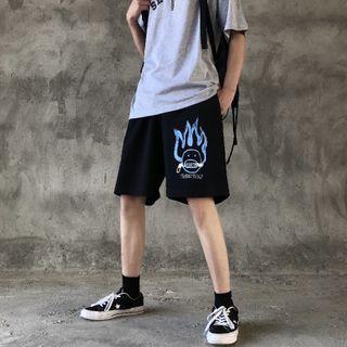 Print Straight Leg Shorts