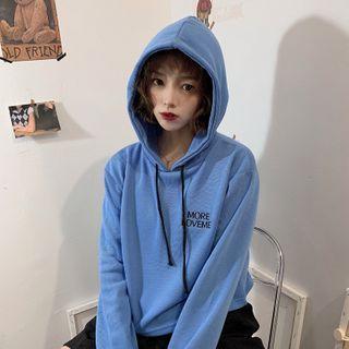Lettering Print Oversized Hoodie