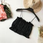 Spaghetti-strap Crop Top