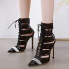 Stiletto Heel High Top Sandals