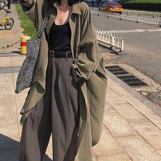 Long Sleeve Plain Oversized Shirt
