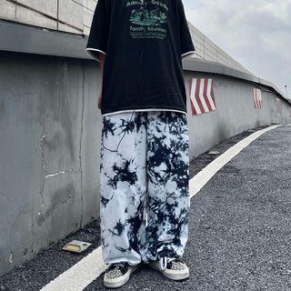 Tie Dye Wide-leg Pants