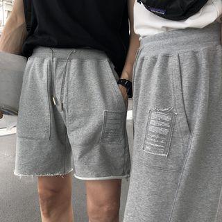 Letter Tag Sweatpants / Sweatshorts