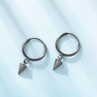 925 Sterling Silver Cone Drop Earring