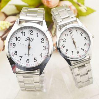Couple Matching Stainless Steel Bracelet Watch