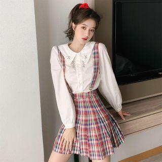 Shirt / Plaid Skirt
