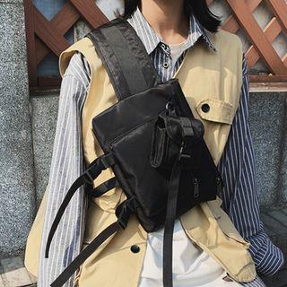 Buckled Nylon Sling Bag