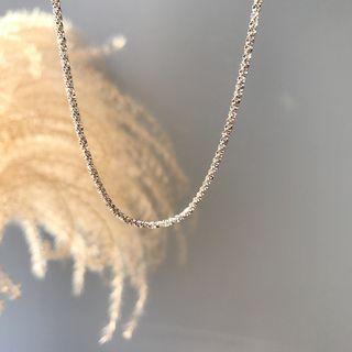 Sterling Silver Necklace L305 - Silver - One Size