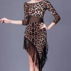 Leopard Printed A-line Dress