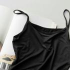 Spaghetti-strap Fleece-lined Top