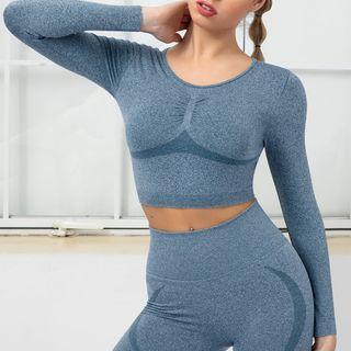 Long Sleeve Cropped Sports Top