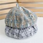 Check Lace Beret