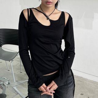 Set: Irregular Tank Top + Bolero Jacket