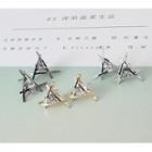 Triangle Rhinestone Alloy Earring 1 Pair - Silver - One Size