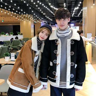 Applique Fleece-lined Toggle Coat