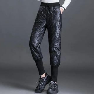 Padded Straight-leg Pants