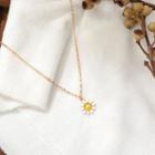 Daisy Pendant Necklace Yellow - One Size