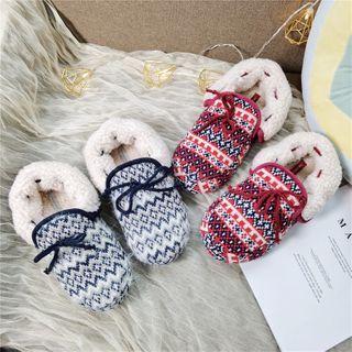 Fluffy Nordic Pattern Slippers