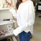 Loose-fit Brushed-fleece Lined Top