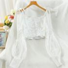 Ruched Lace Blouse