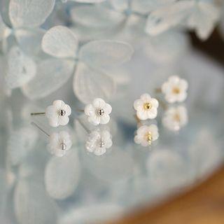 Flower Shell Sterling Silver Earring