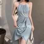 Sleeveless Cocktail Dress Cocktail - Blue - One Size