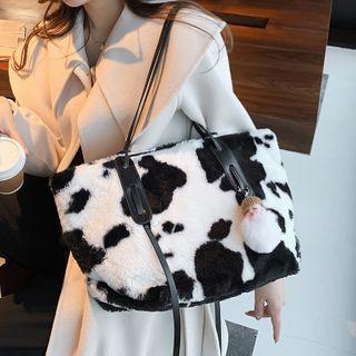 Faux-fur Print Tote