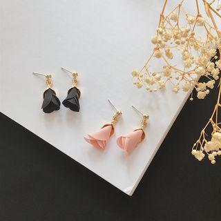 Flower-drop Clip-on Earrings