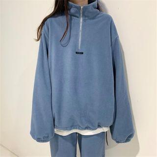 Stand-collar Zip Sweatshirt + Sports Pants