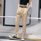 Cropped High-waist Pants