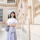 Tie-neck Cap-sleeve Top