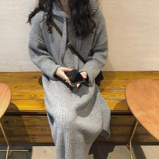 Midi Hooded Sweater Dress